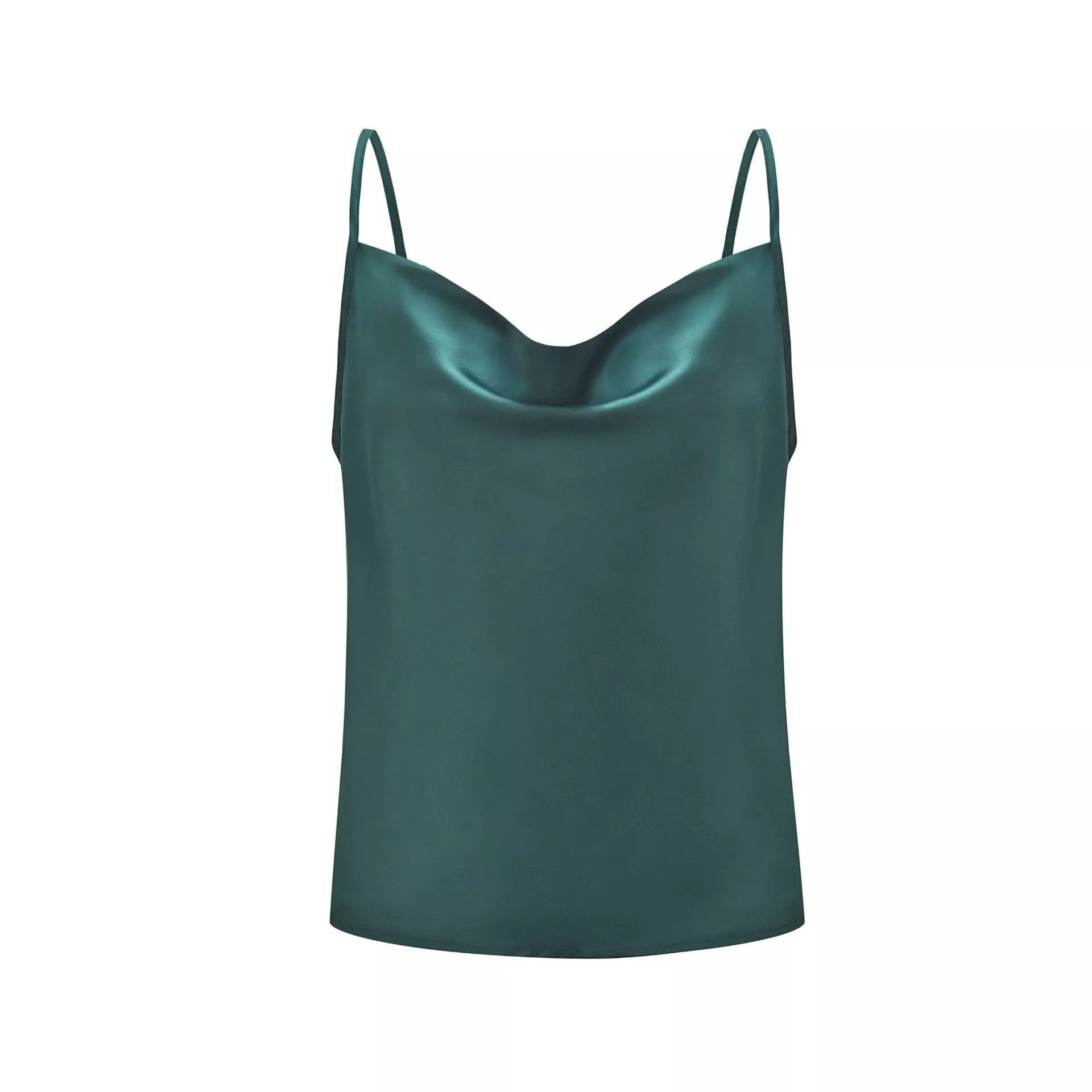 Women's Camisole Vest Solid Color Bottoming Silk Chiffon Shirt