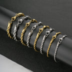 Stainless Steel Twisted Chain Men's
