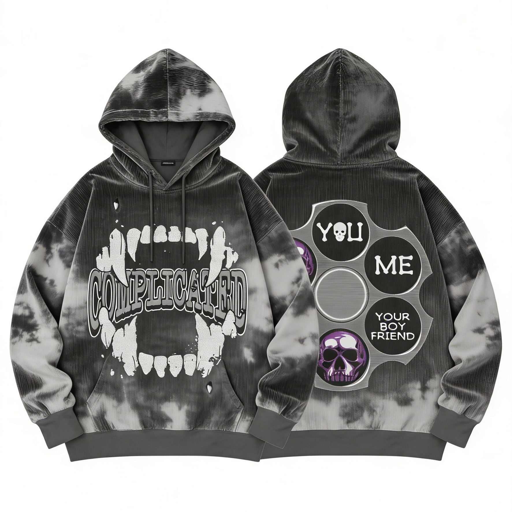 Fashion Casual Printed Polyester Sweater