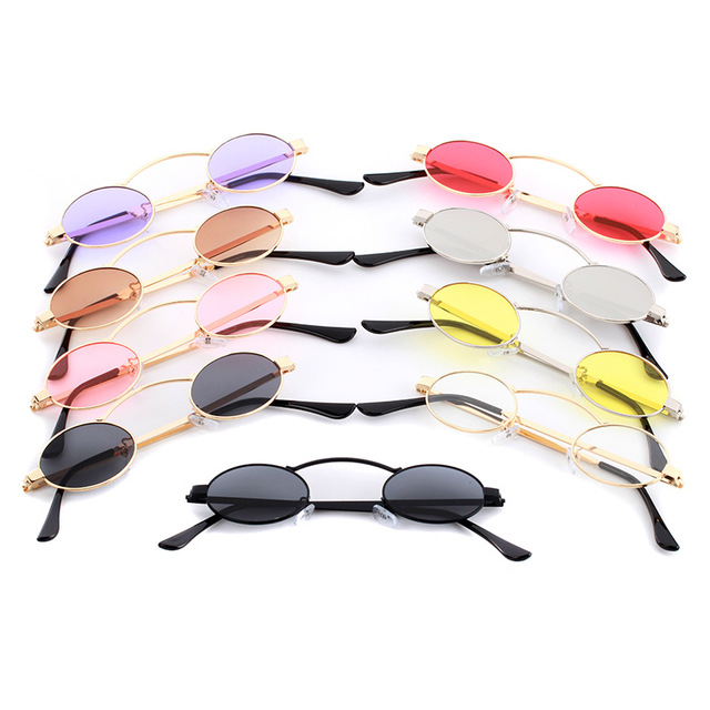 Fashionable small frame round sunglasses