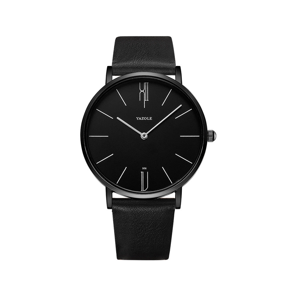 Simple men's waterproof quartz watch