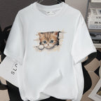 Womens Trendy Stylish Cotton Short-sleeve Top