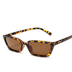 Retro colorful square small frame sunglasses
