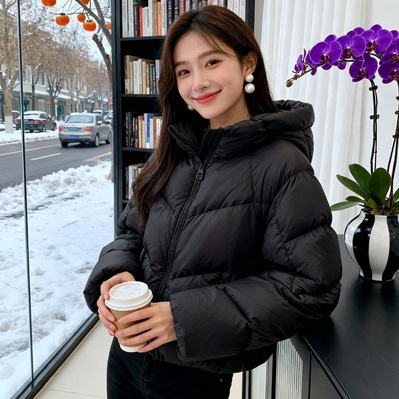 New Premium-feel Relaxed-fit Puffer Coatthickened For Petite Styles