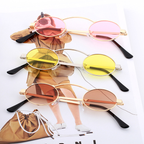 Fashionable small frame round sunglasses