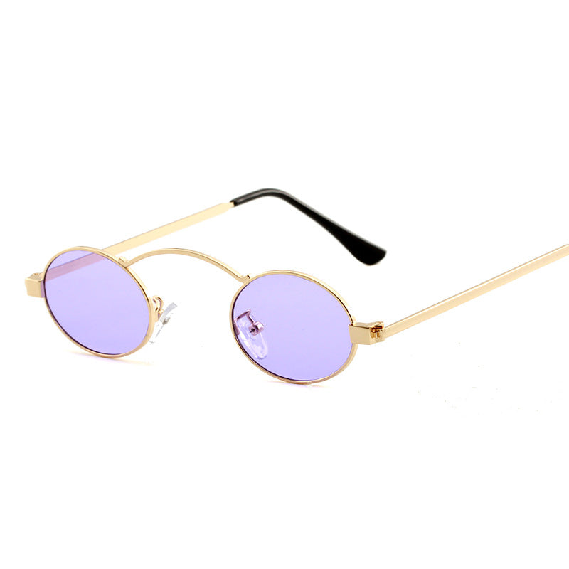 Fashionable small frame round sunglasses