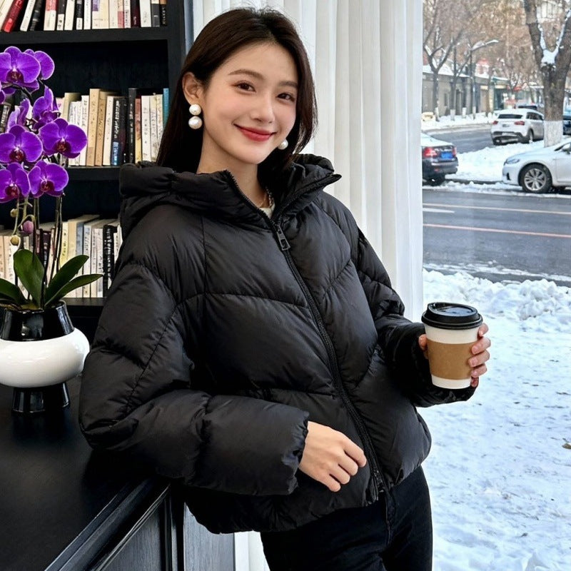 New Premium-feel Relaxed-fit Puffer Coatthickened For Petite Styles