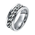 Personalized Men's Solo Influencer Style Chain Ring