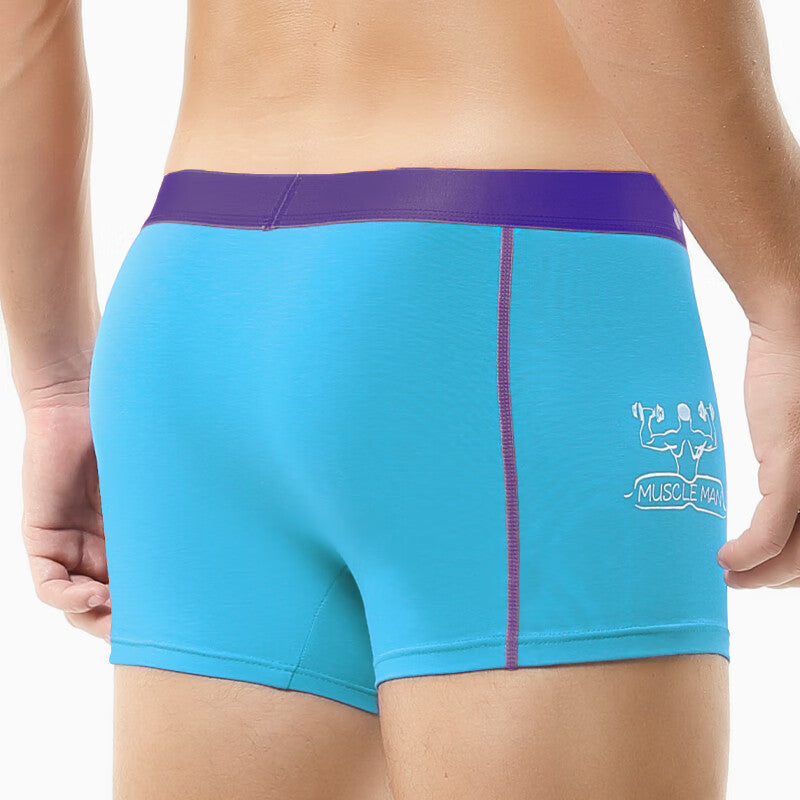 Men's Pure Cotton Briefs With Trendy Prints, Breathable And Sporty