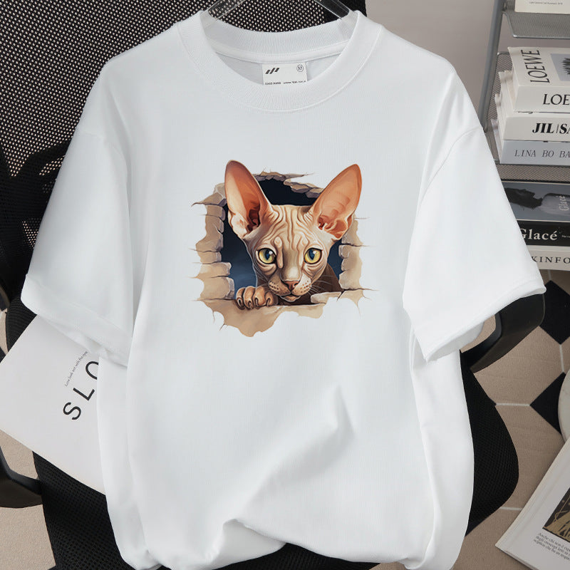 Womens Trendy Stylish Cotton Short-sleeve Top