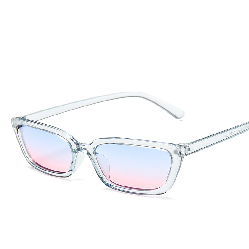 Retro colorful square small frame sunglasses