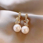 Light Luxury High-grade Micro Inlaid Zircon Chain Earrings