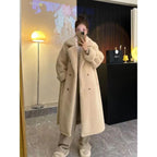 New FallWinter Womens Loose Fur And Leather Combo Fluffy Fur Coat