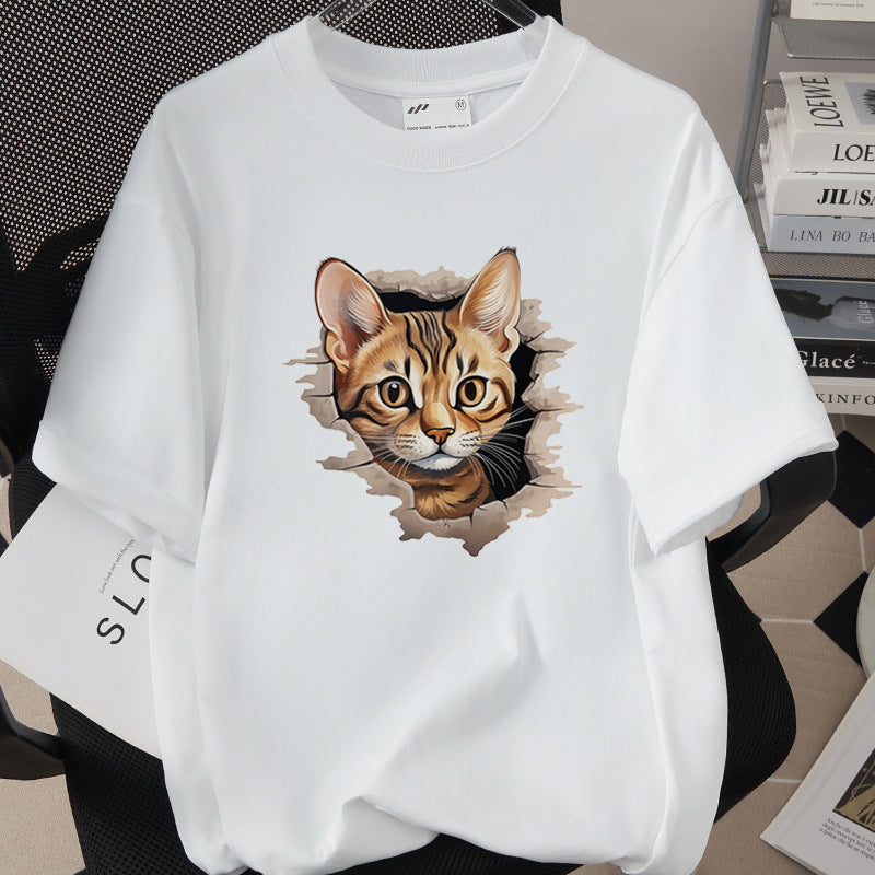 Womens Trendy Stylish Cotton Short-sleeve Top