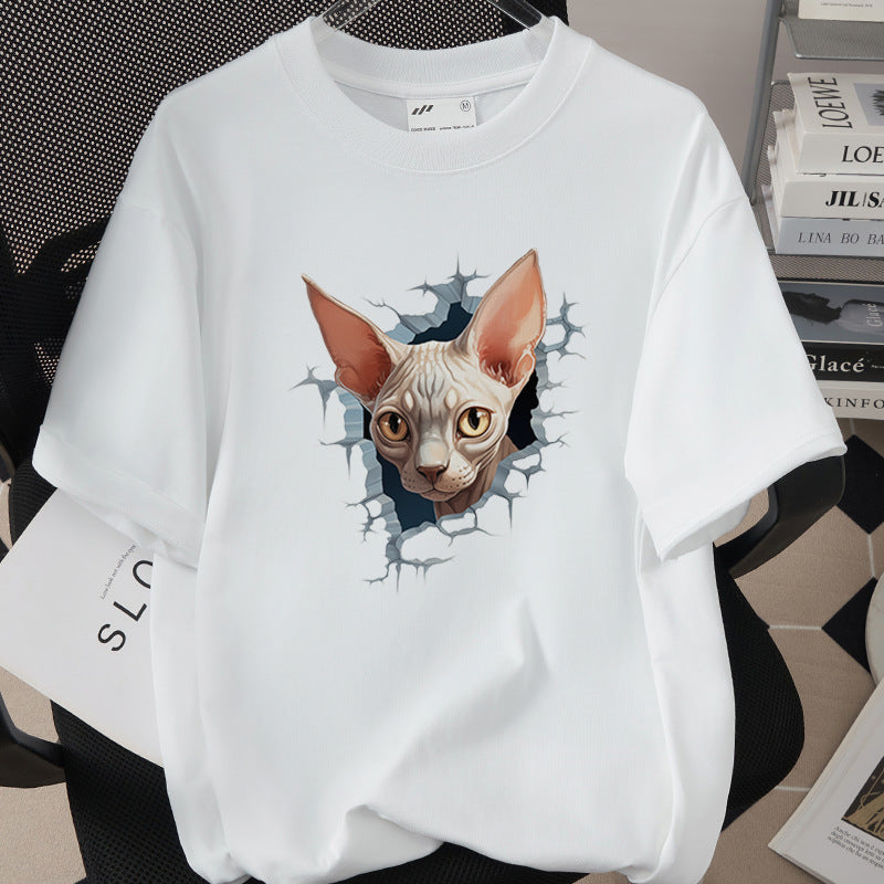 Womens Trendy Stylish Cotton Short-sleeve Top