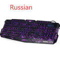 J10 tricolor backlight wired gaming keyboard set