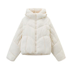New Premium-feel Relaxed-fit Puffer Coatthickened For Petite Styles