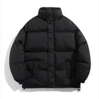 Mens Thickened Oxford-Coated Three-Proof Insulated Cotton-Padded Jacket