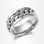 Personalized Men's Solo Influencer Style Chain Ring