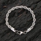 Stainless Steel Twisted Chain Men's