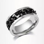 Personalized Men's Solo Influencer Style Chain Ring