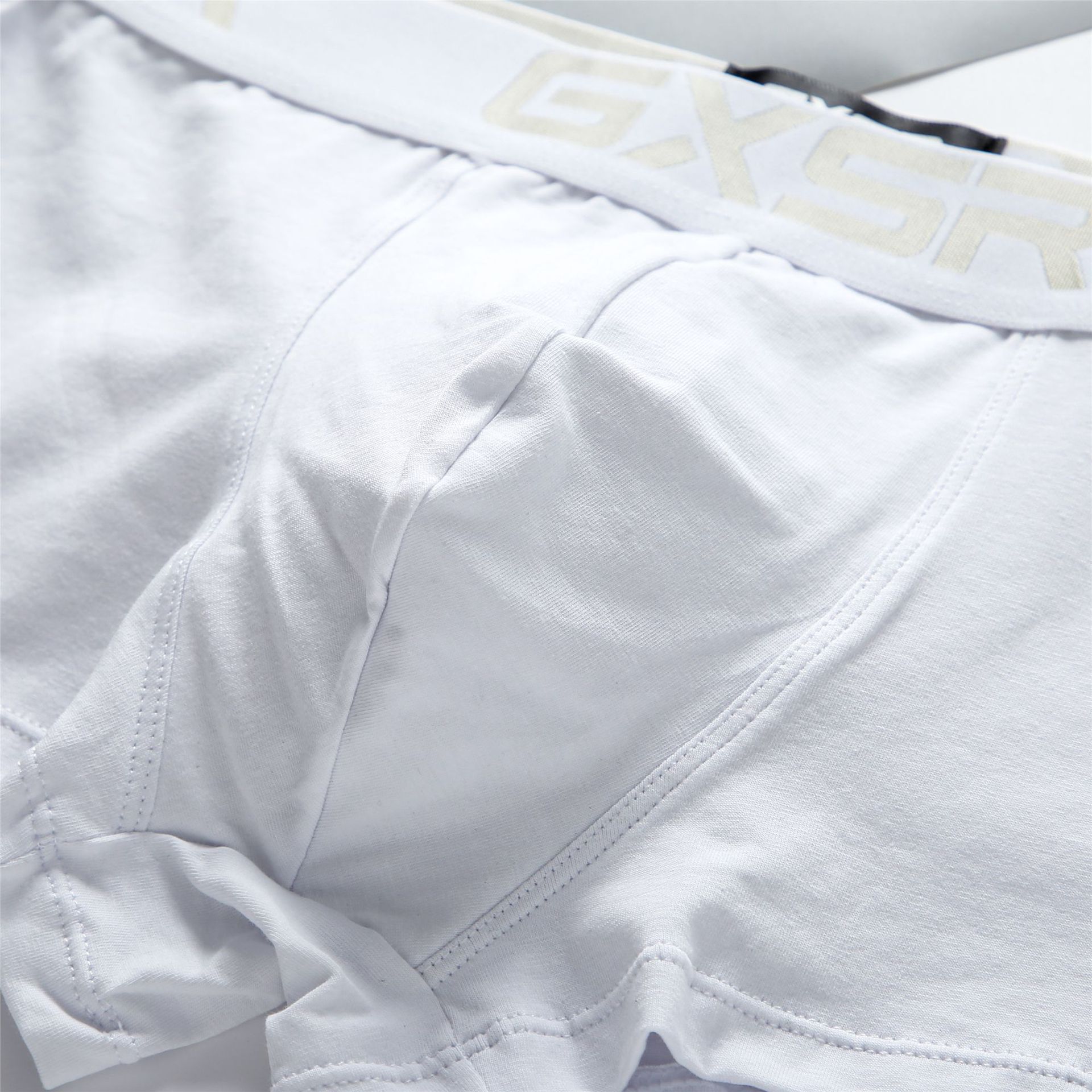 New Men's Purified Cotton Underwear Low Waist Sexy Breathable Comfortable Solid Color