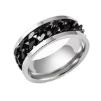 Personalized Men's Solo Influencer Style Chain Ring